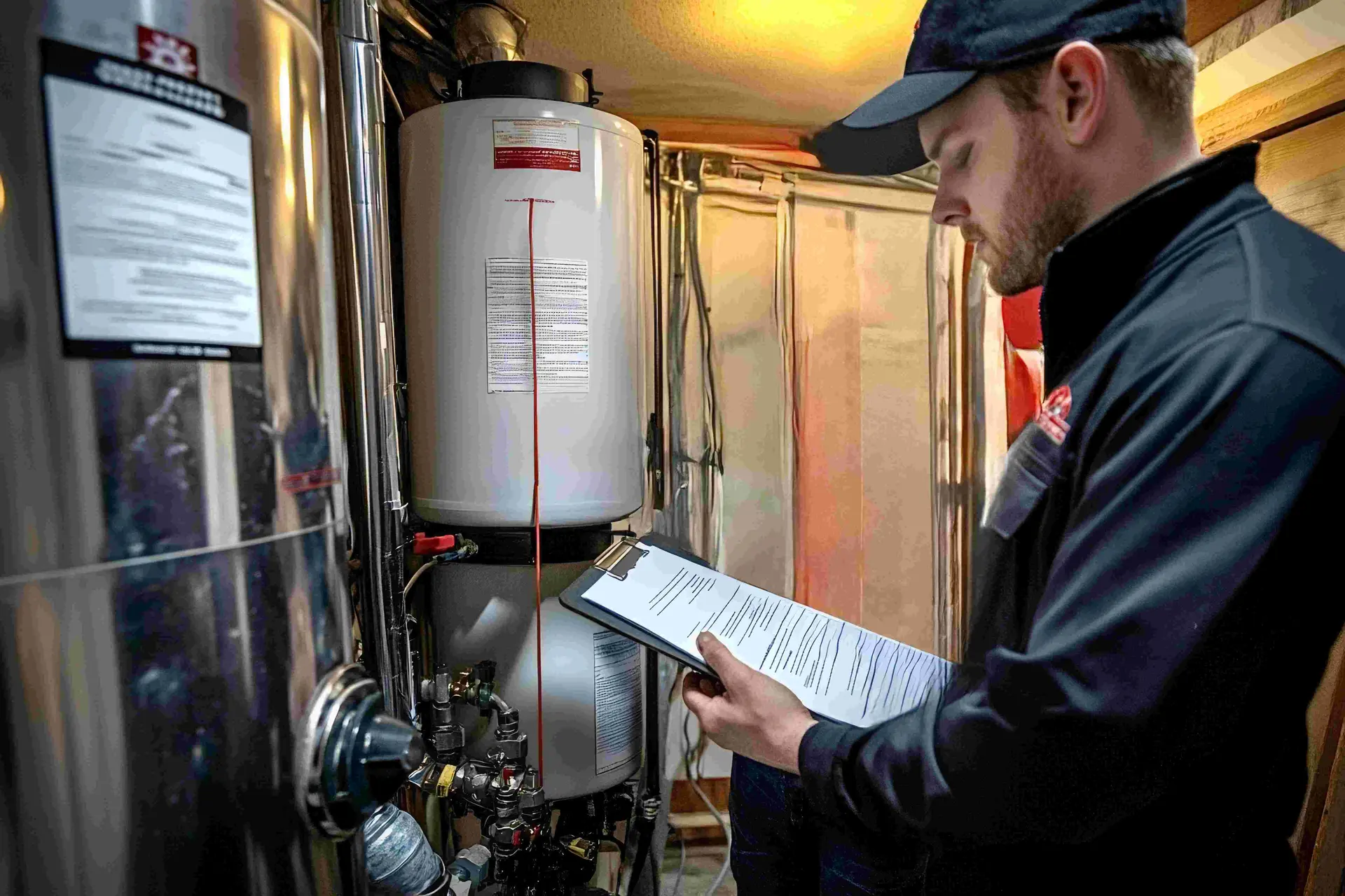 Plumbing inspection in Dallas home
